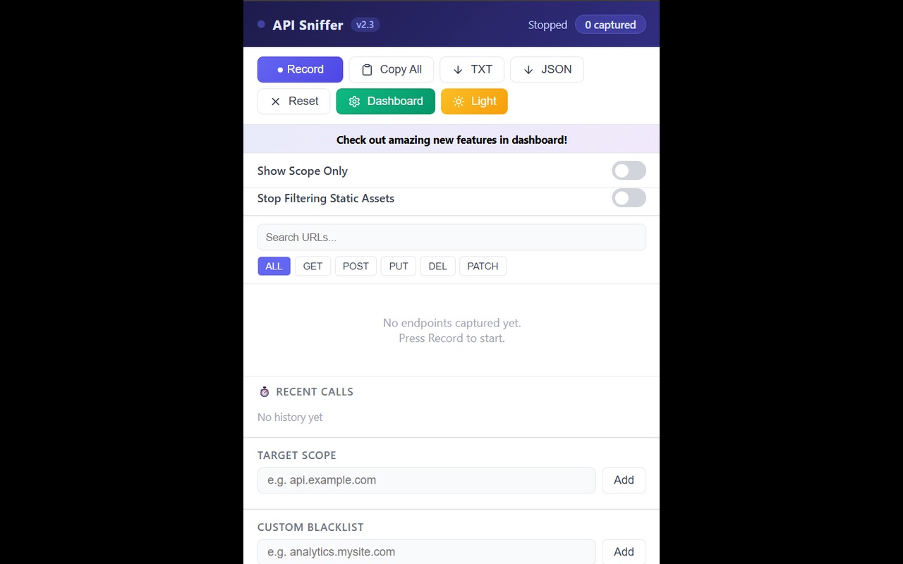 API Sniffer - Endpoint Detector - 截图 4