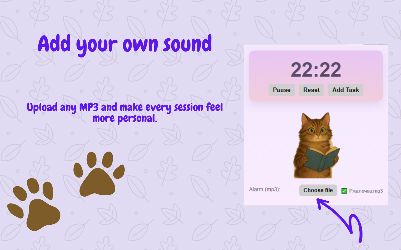 Cat Pomodoro Timer — Pawmodoro Focus & Productivity - 截图 2
