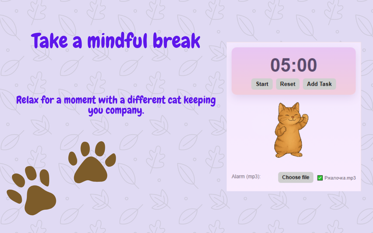 Cat Pomodoro Timer — Pawmodoro Focus & Productivity - 截图 4
