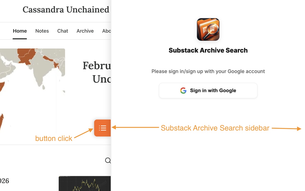 Substack 档案搜索 - Substack 帖子索引器 - 截图 2