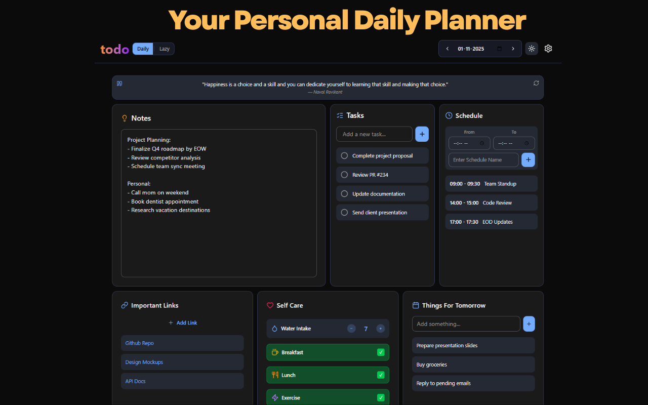 Daily Planner - 截图 5
