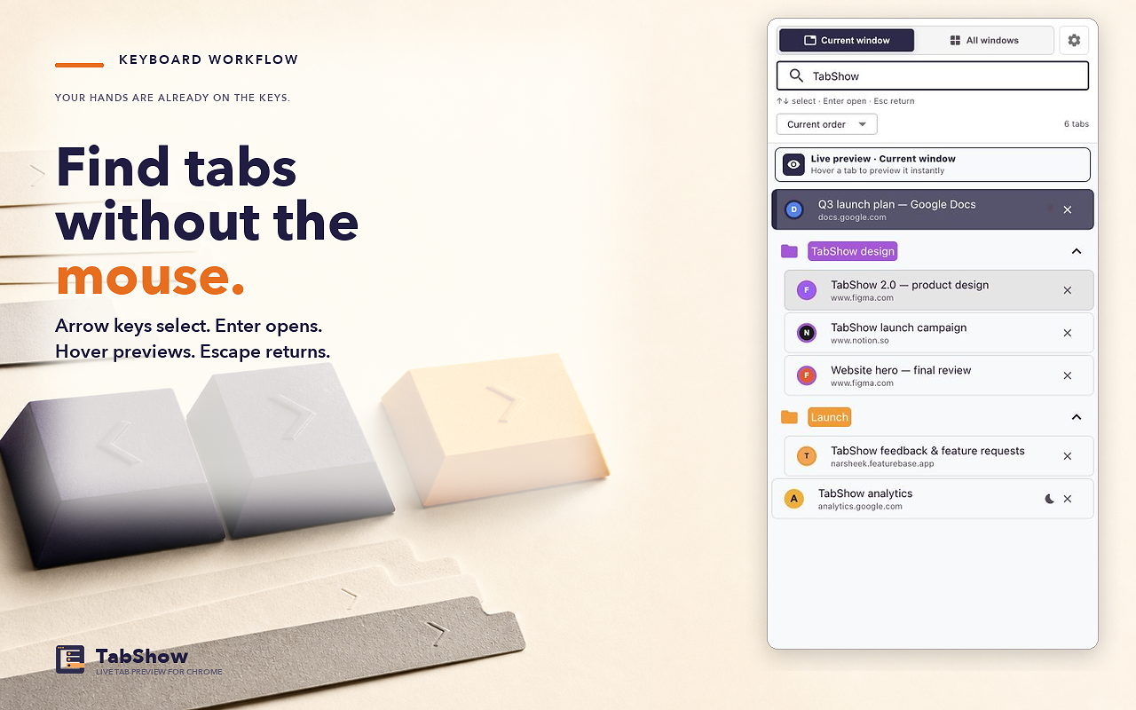 TabShow — Live Tab Preview - 截图 5