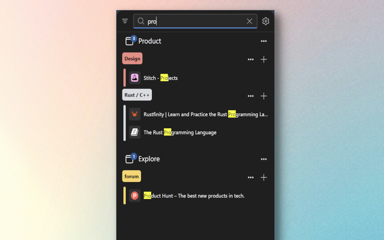 Tabs Fall: Vertical Tabs In Side Panel - 截图 2