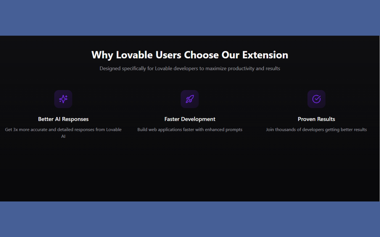 AI Prompt Enhancer for Lovable.dev - 截图 3