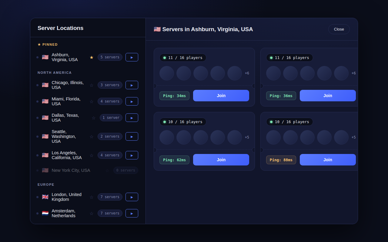 RoServers - Lower Ping & Higher FPS - 截图 2