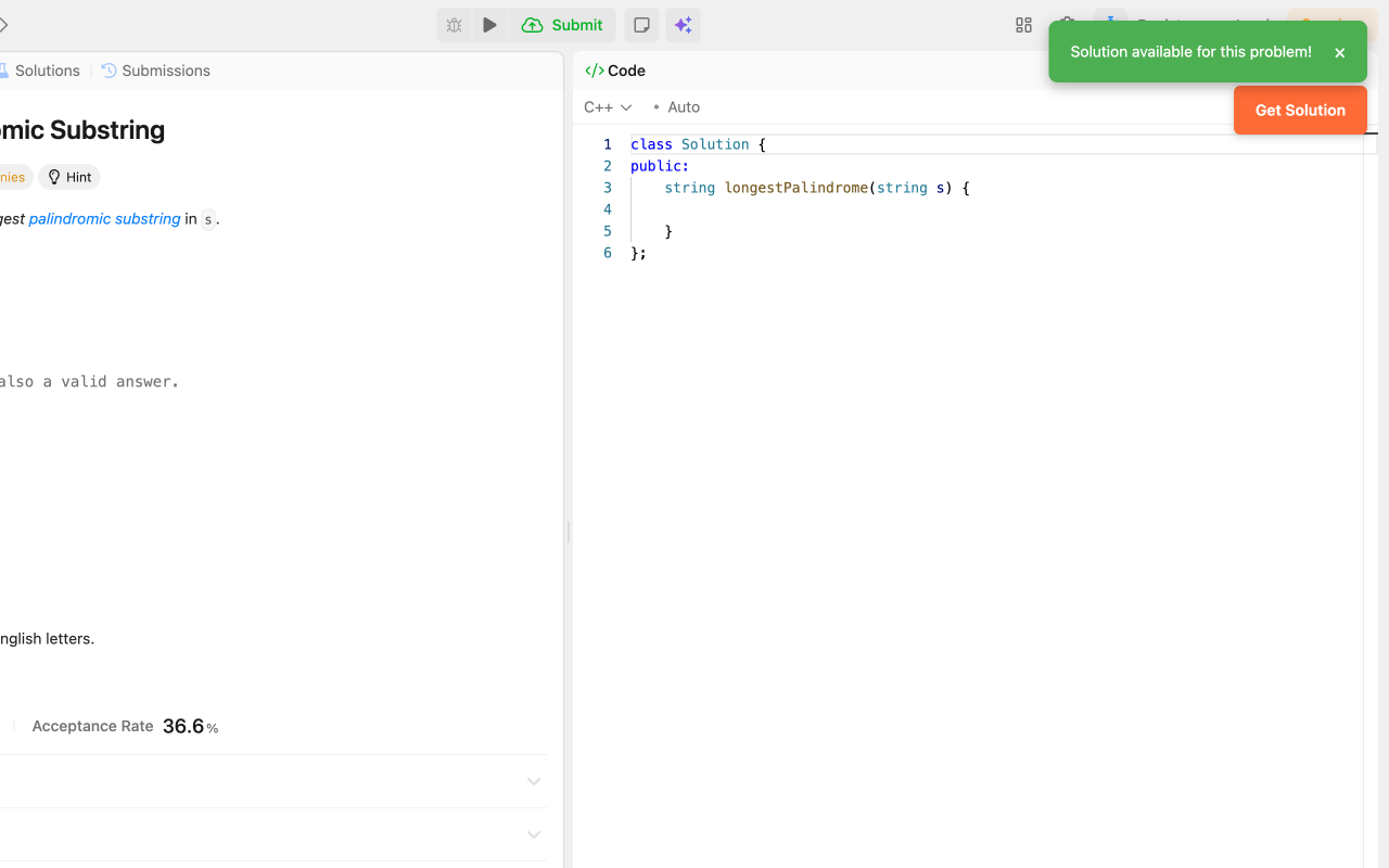 LeetCode Solution Helper - 截图 1