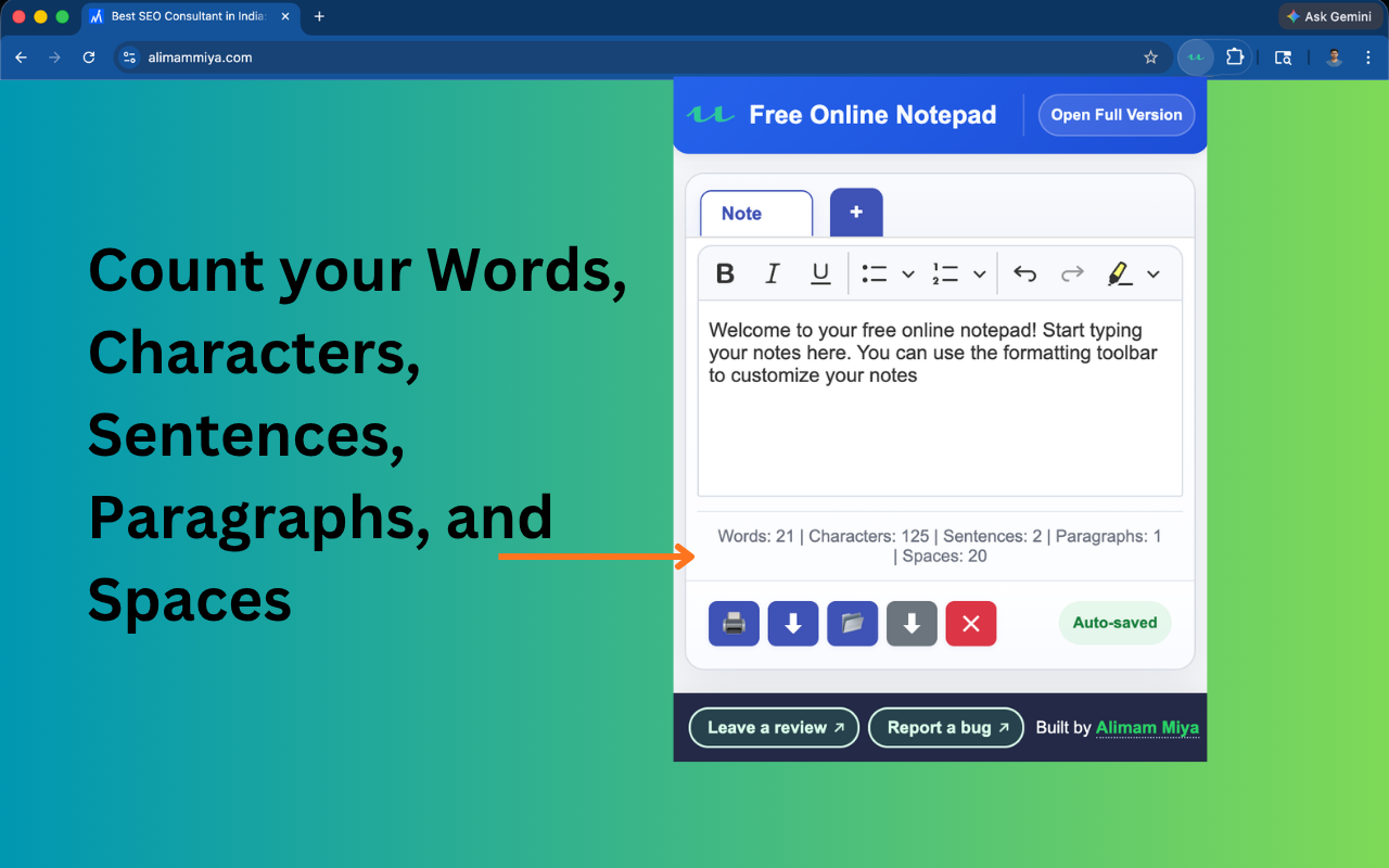 Free Online Notepad - 截图 3