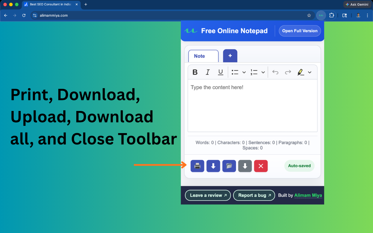 Free Online Notepad - 截图 4