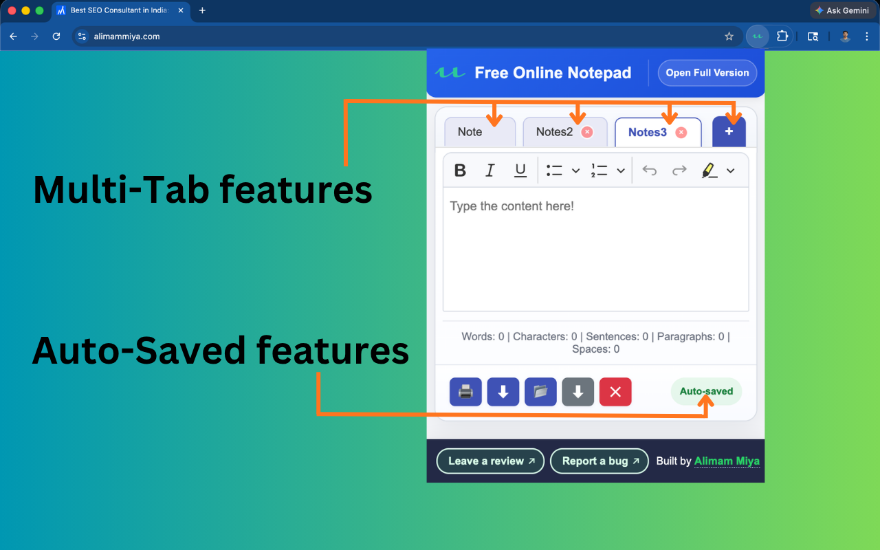 Free Online Notepad - 截图 5