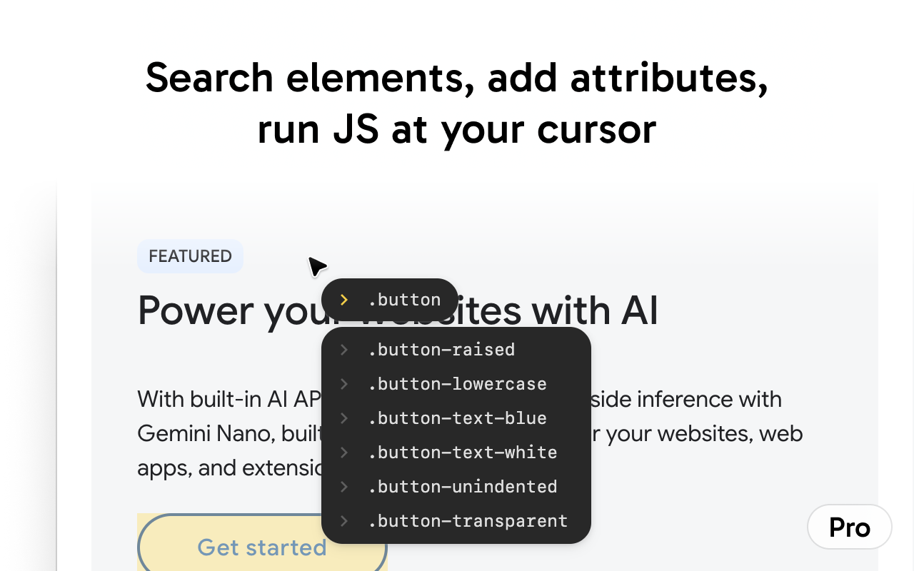 Pointer - Element Inspector for DevTools - 截图 1