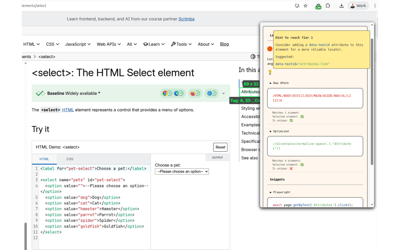 CSS Peek: Element Inspector - 截图 5