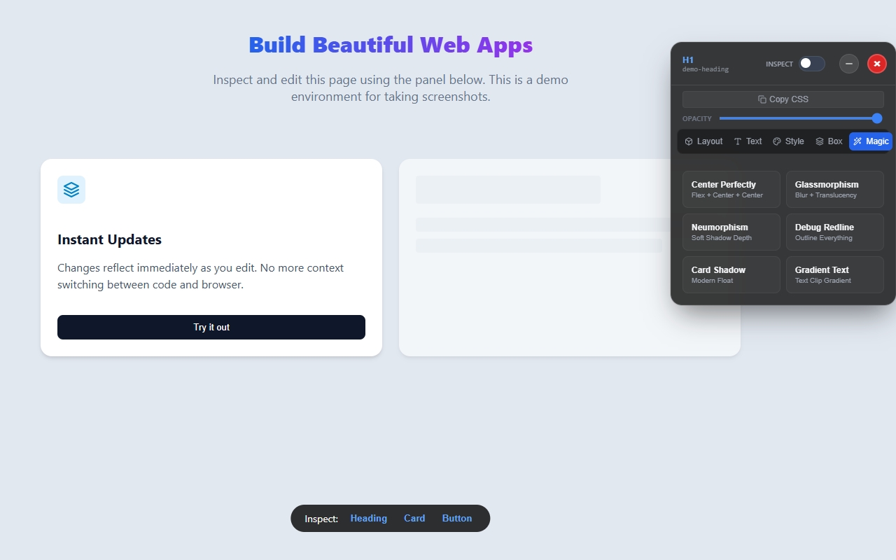 CSS Pro Editor & Debugger - 截图 1