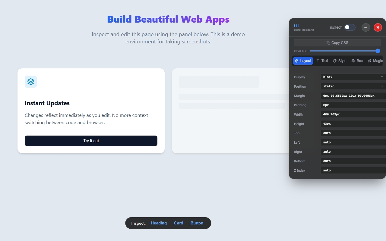 CSS Pro Editor & Debugger - 截图 4
