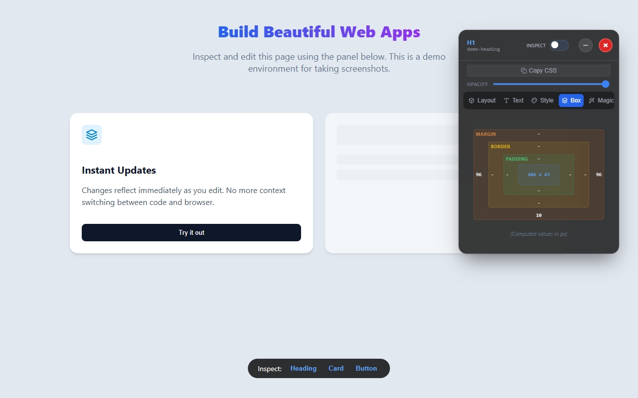 CSS Pro Editor & Debugger - 截图 5