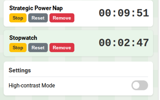 Panda Multi-Timer & Stopwatch - 截图 2