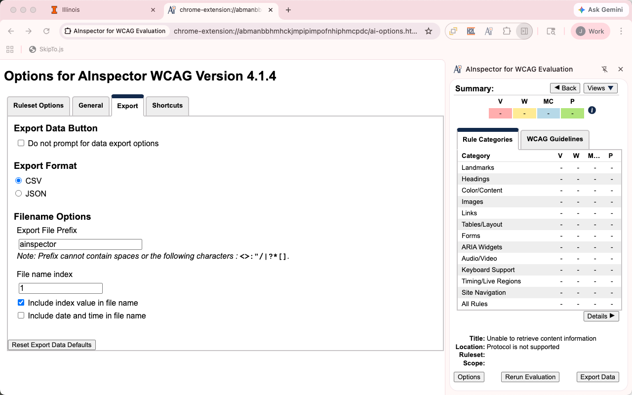 AInspector for WCAG Evaluation - 截图 5