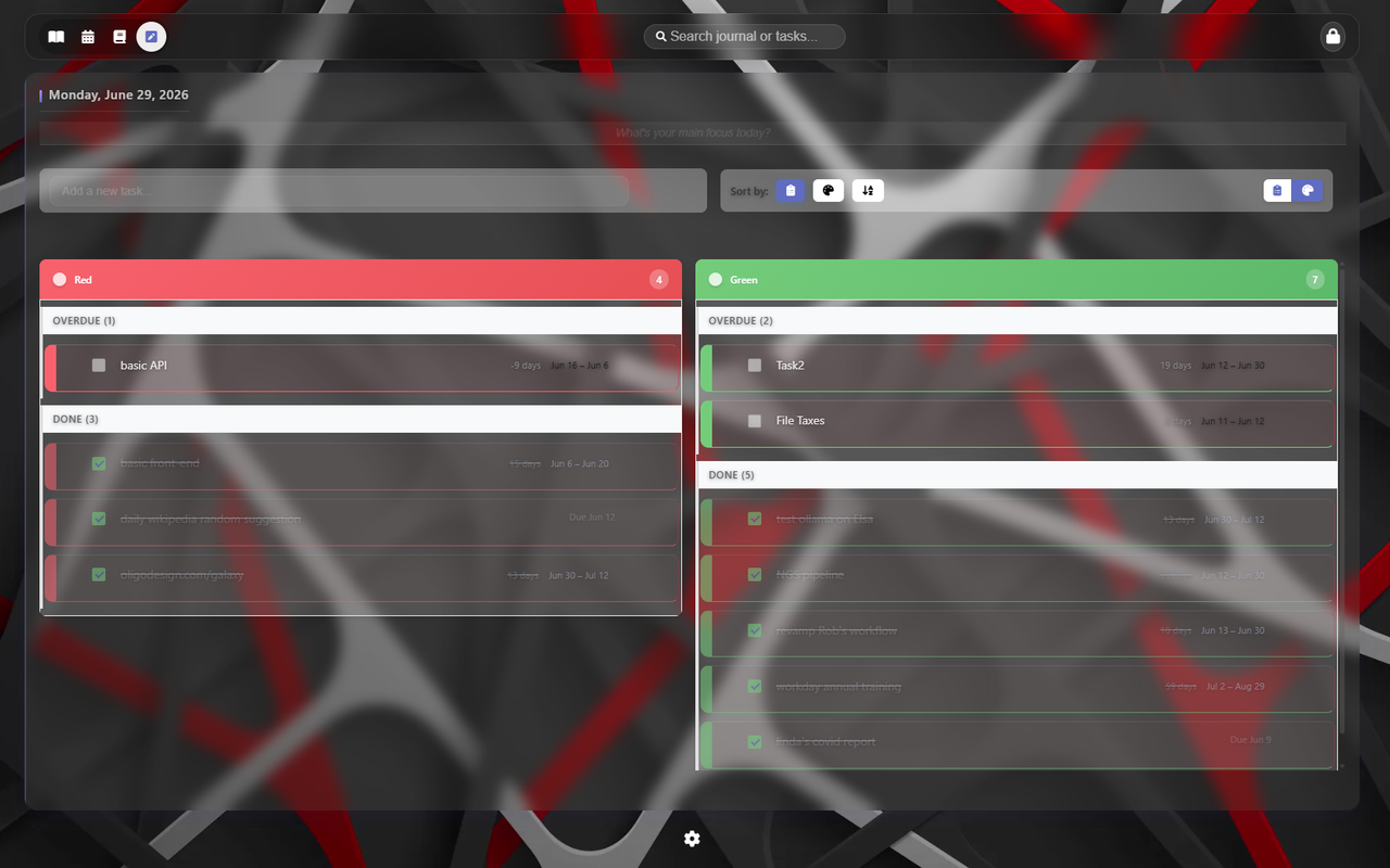 Dreamy Tab - Journal, Calendar & To-Do Dashboard - 截图 2