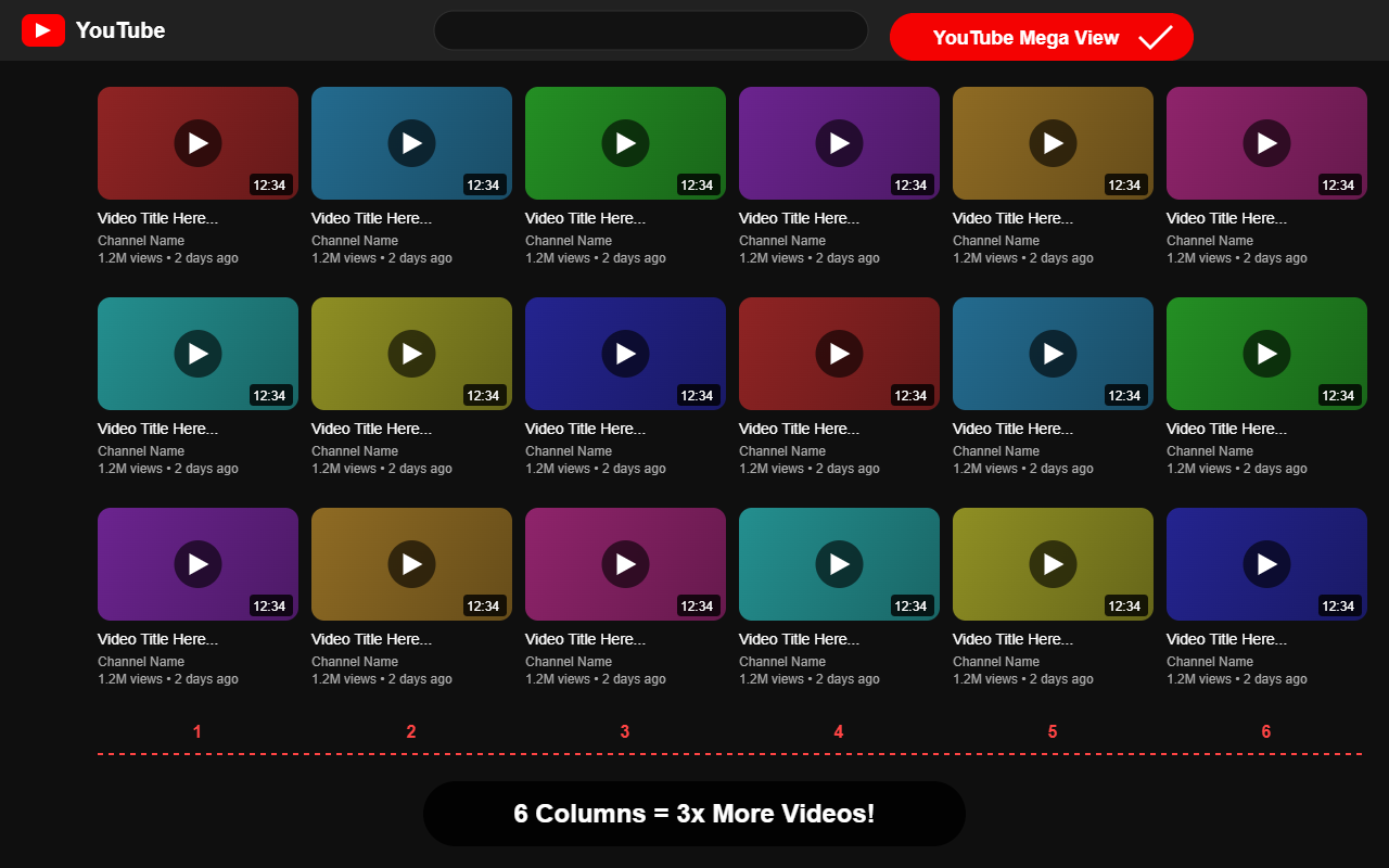 YouTube Mega View - 截图 5