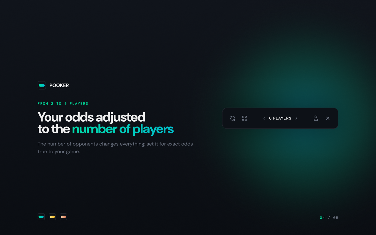 Pooker — Poker Odds Calculator - 截图 1