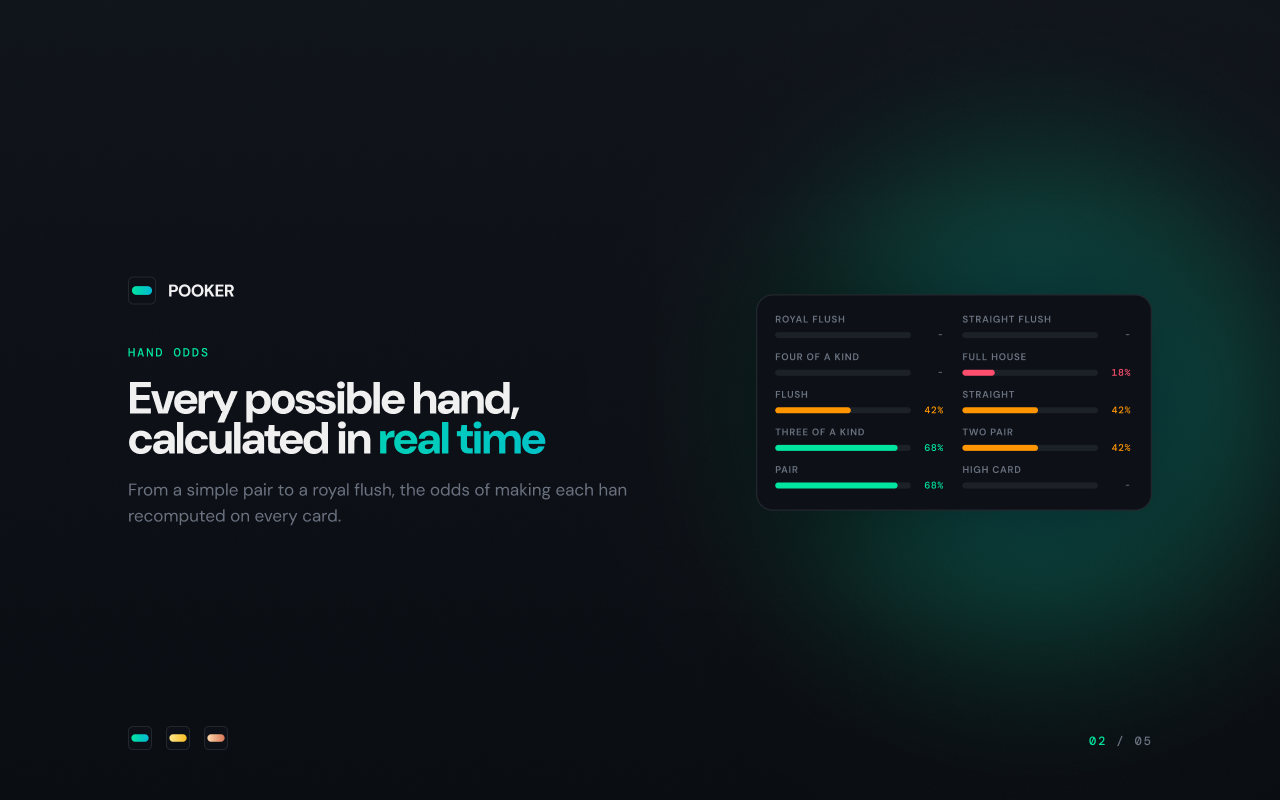 Pooker — Poker Odds Calculator - 截图 2