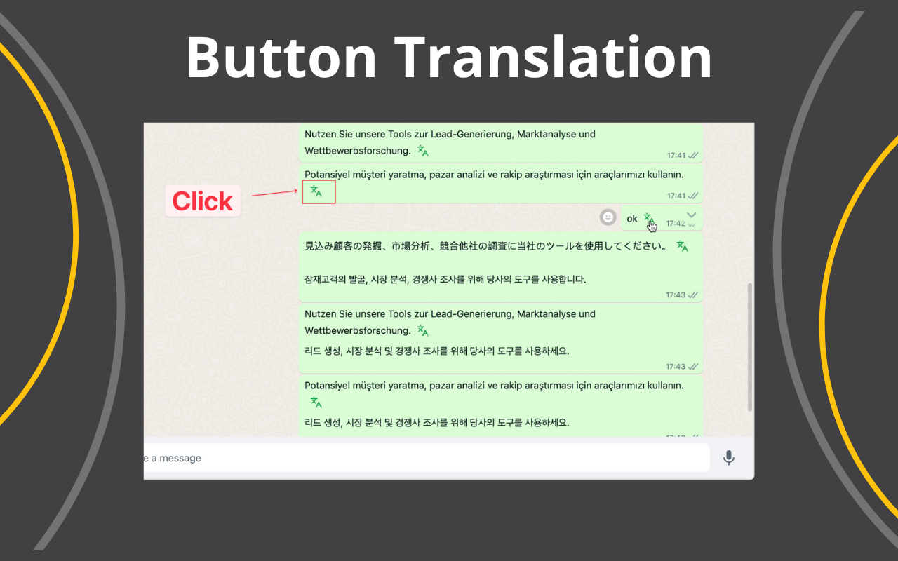 WhatsApp 翻译器 - 截图 1