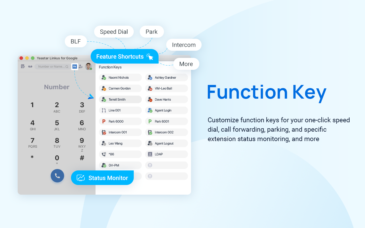 Yeastar Linkus for Google - 截图 3