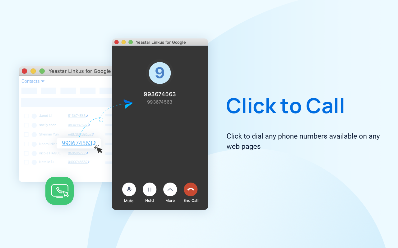 Yeastar Linkus for Google - 截图 4