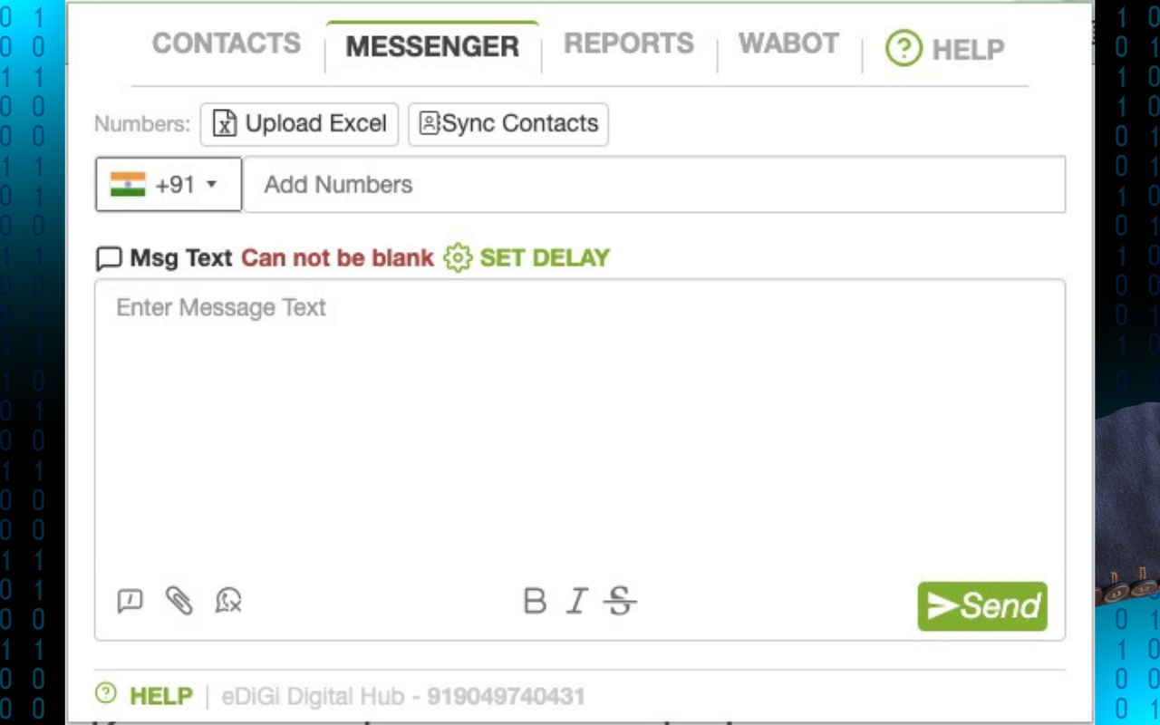 WABiz Bulk Sender - 截图 1