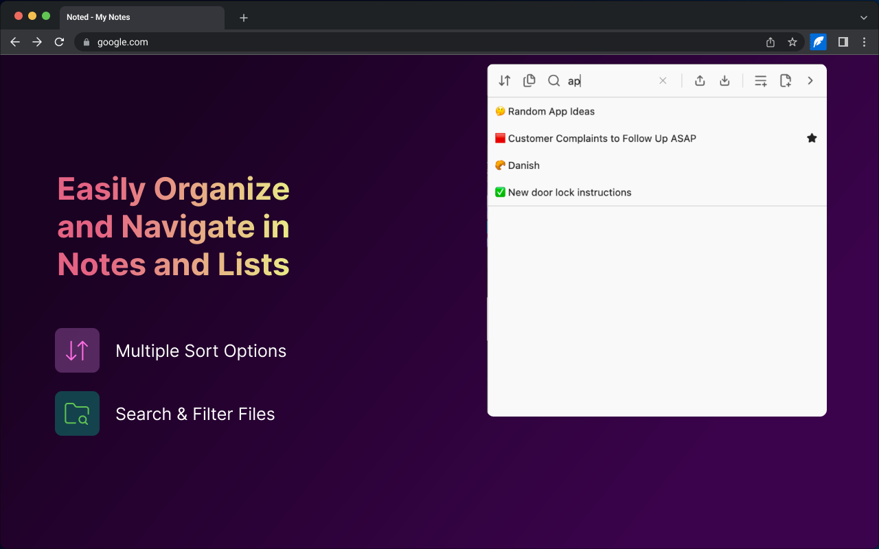 Noted - Minimalist Notebook - 截图 1