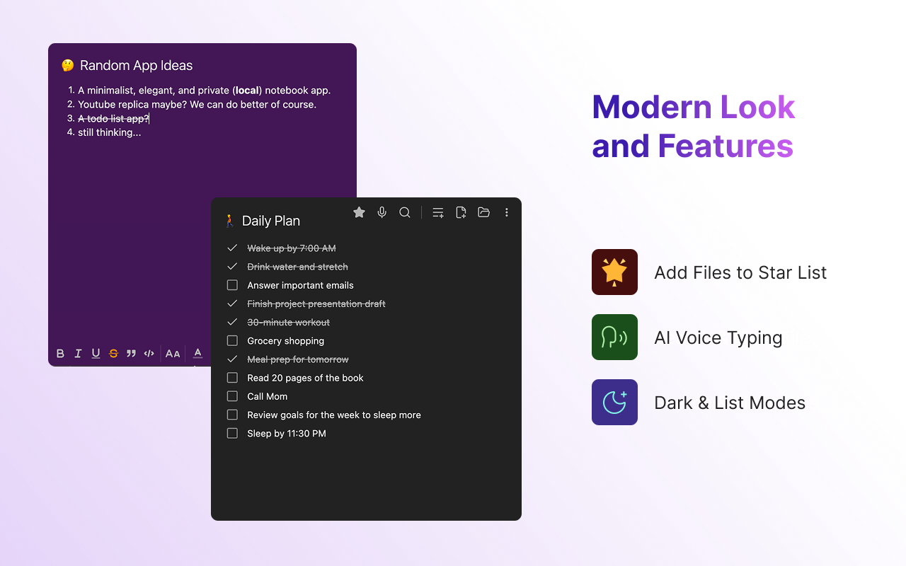 Noted - Minimalist Notebook - 截图 2