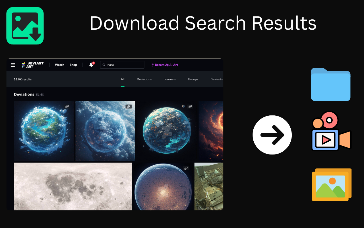 DeviantArt Images Downloader - 截图 3
