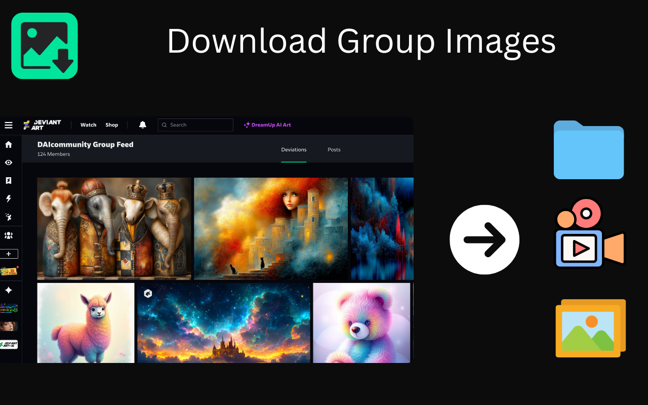 DeviantArt Images Downloader - 截图 4