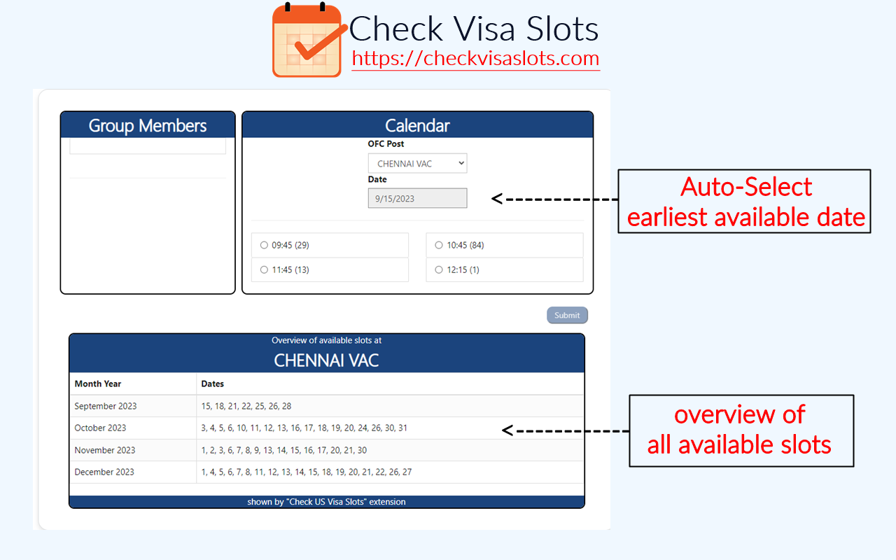 Check US Visa Slots - USVisaScheduling - 截图 1