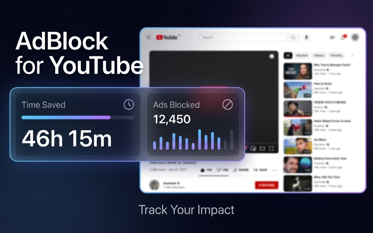AdBlock for YouTube™ – 轻量又快速 - 截图 1