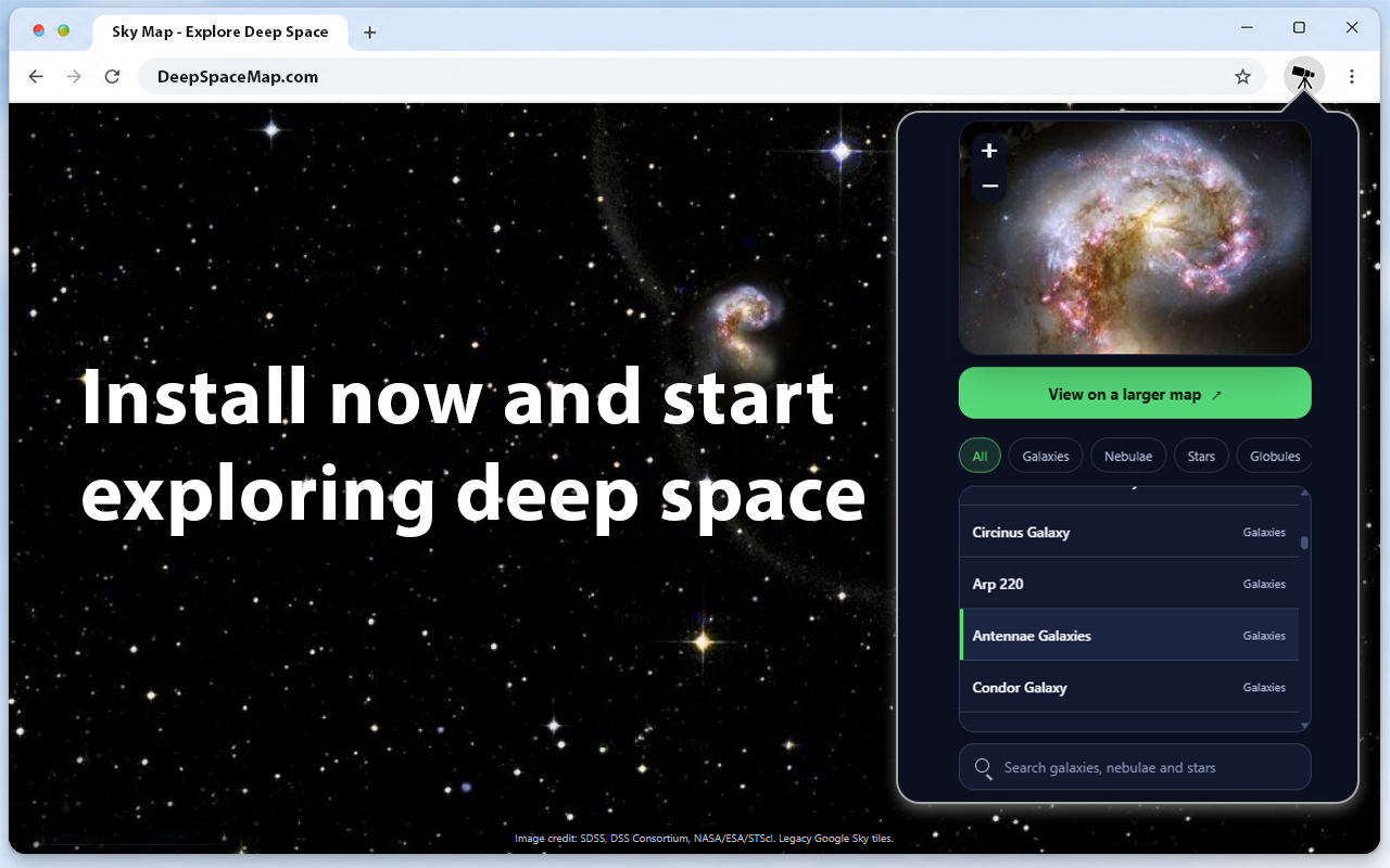 Sky Map - Explore Deep Space - 截图 1