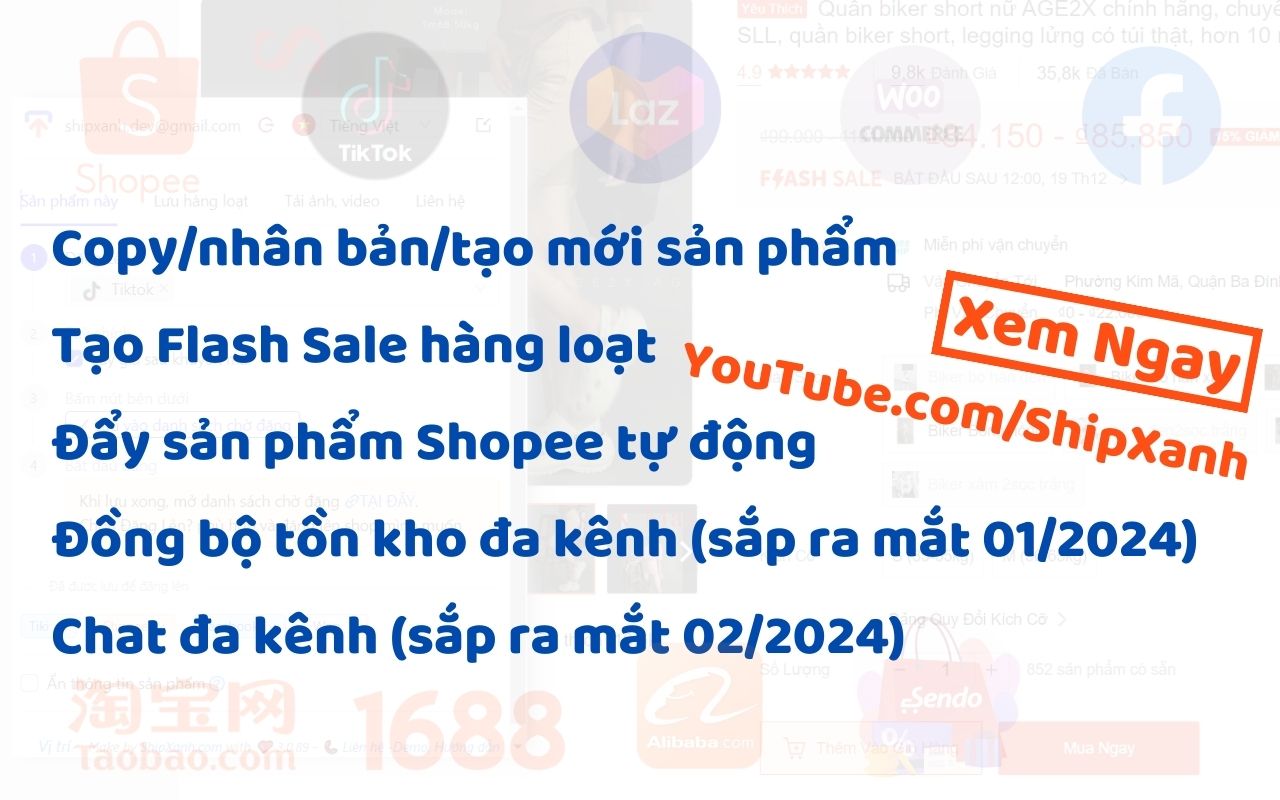 ShipXanh 复制列表、克隆商店、显示电子商务费用、月销售额 - 截图 2