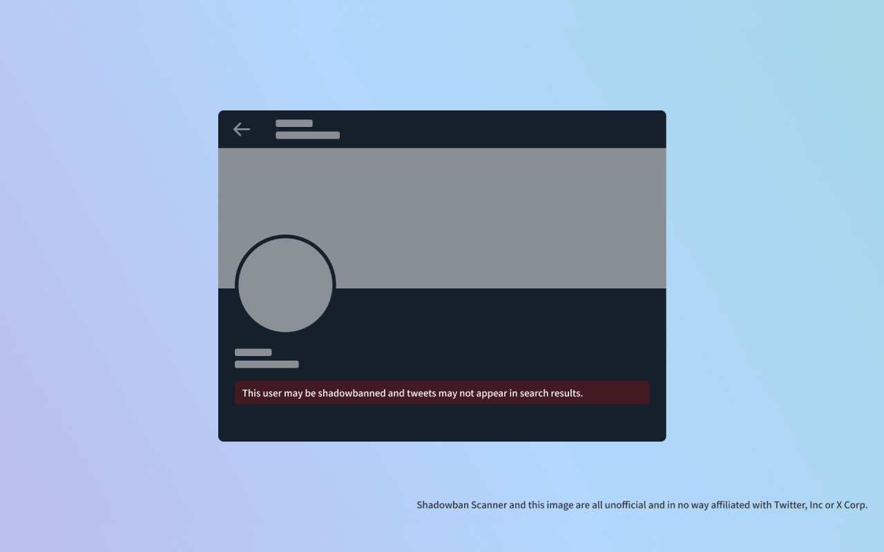 Shadowban Scanner for Twitter / X - 截图 1
