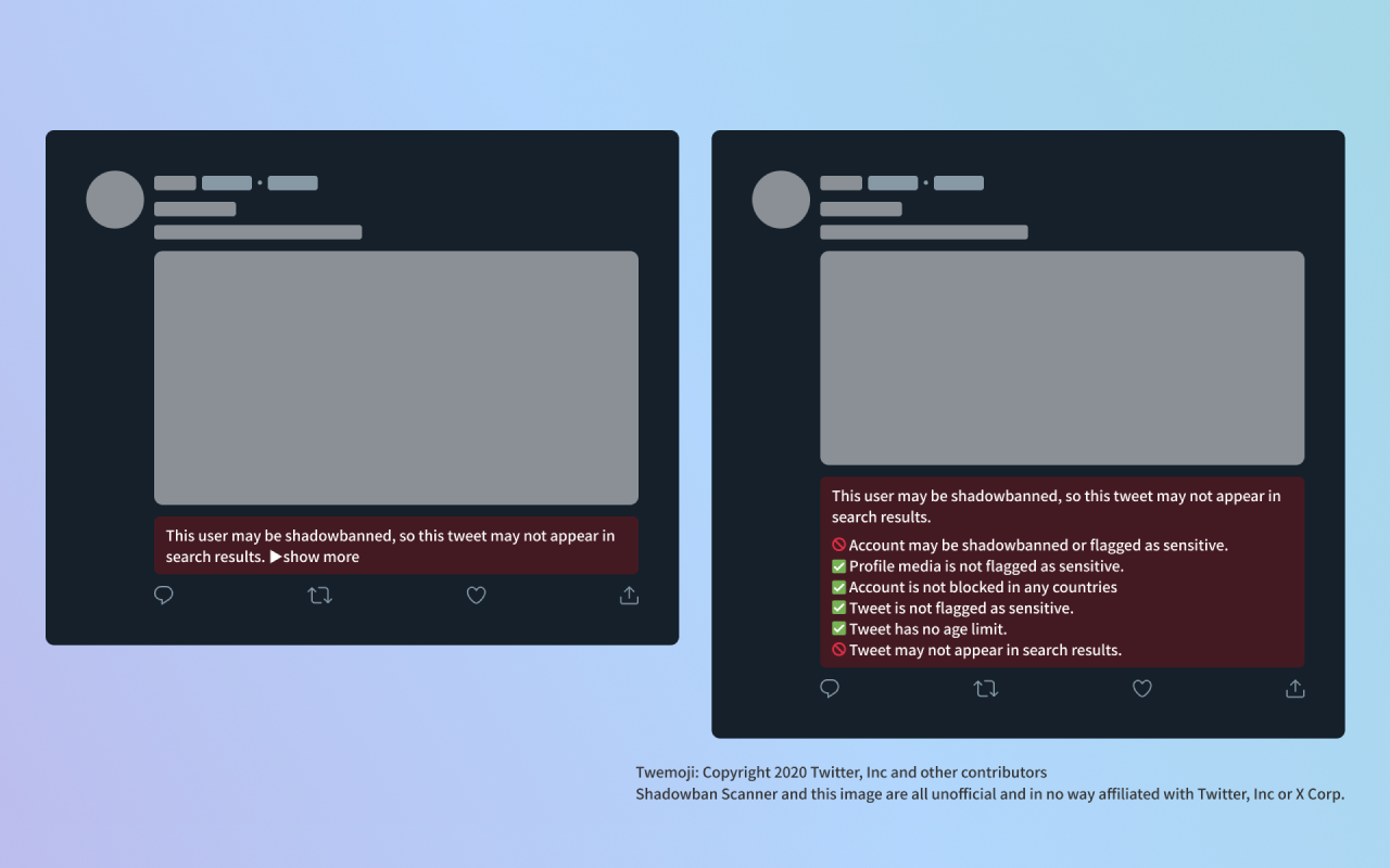 Shadowban Scanner for Twitter / X - 截图 2