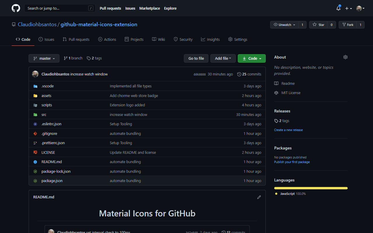 Material Icons for GitHub - 截图 2