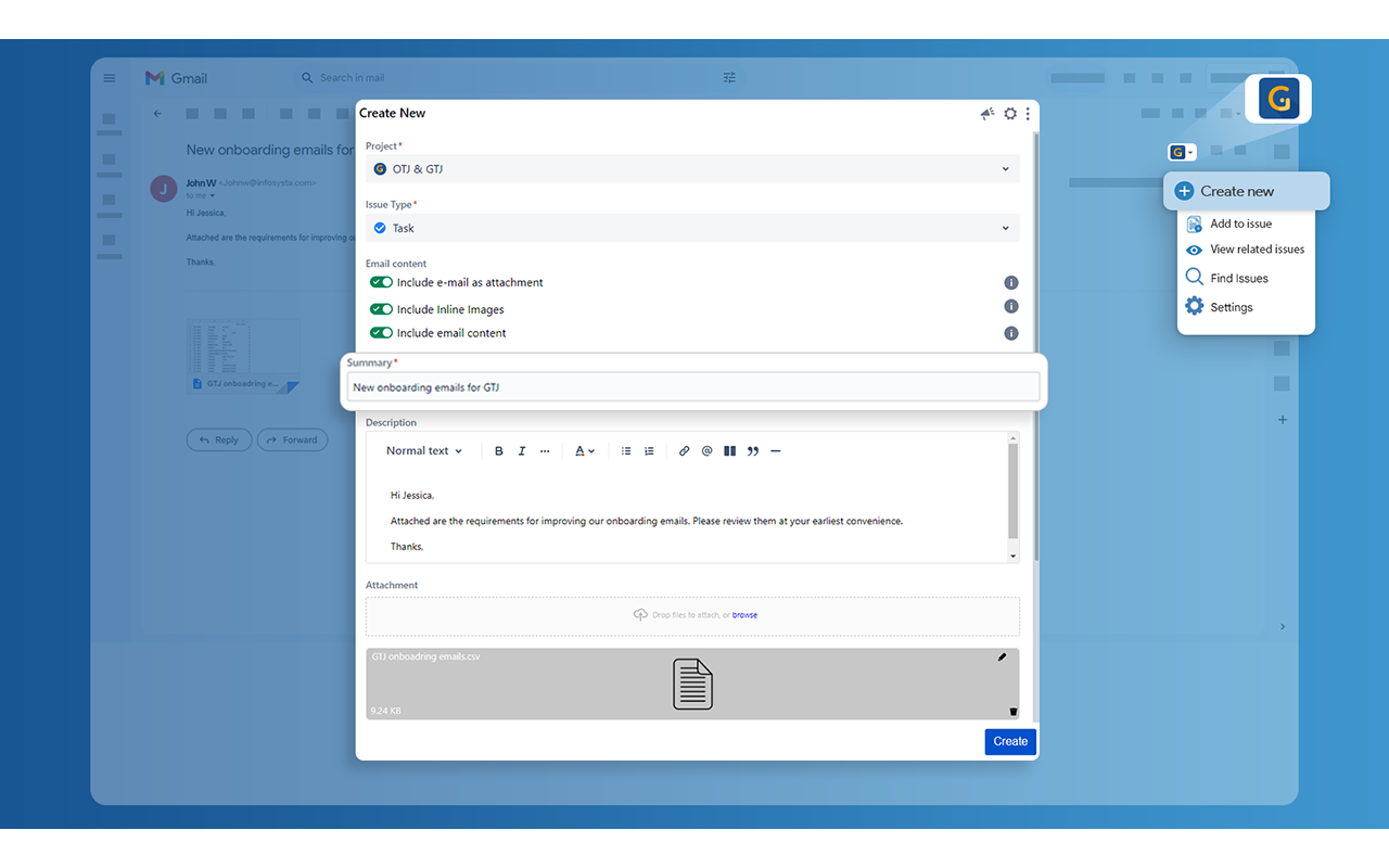 Jira Extension in Chrome - 截图 4