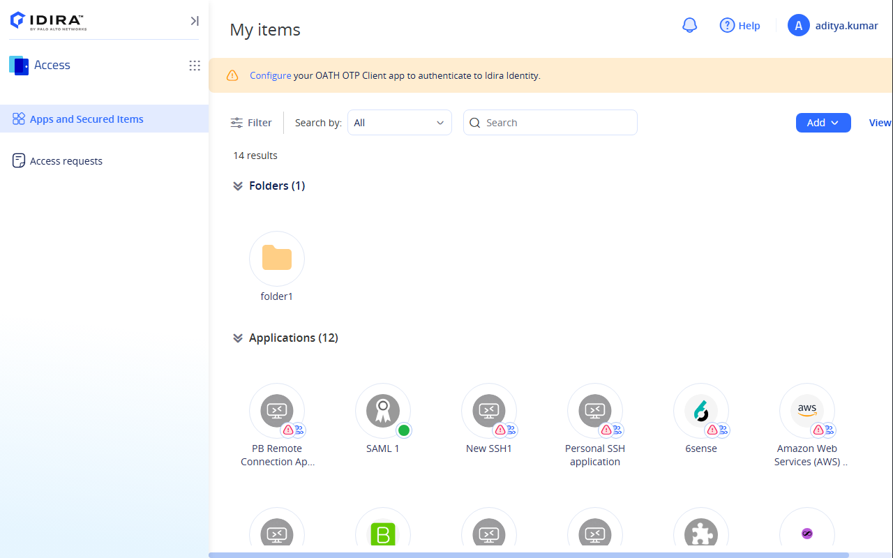 Idira Identity Browser Extension - 截图 1
