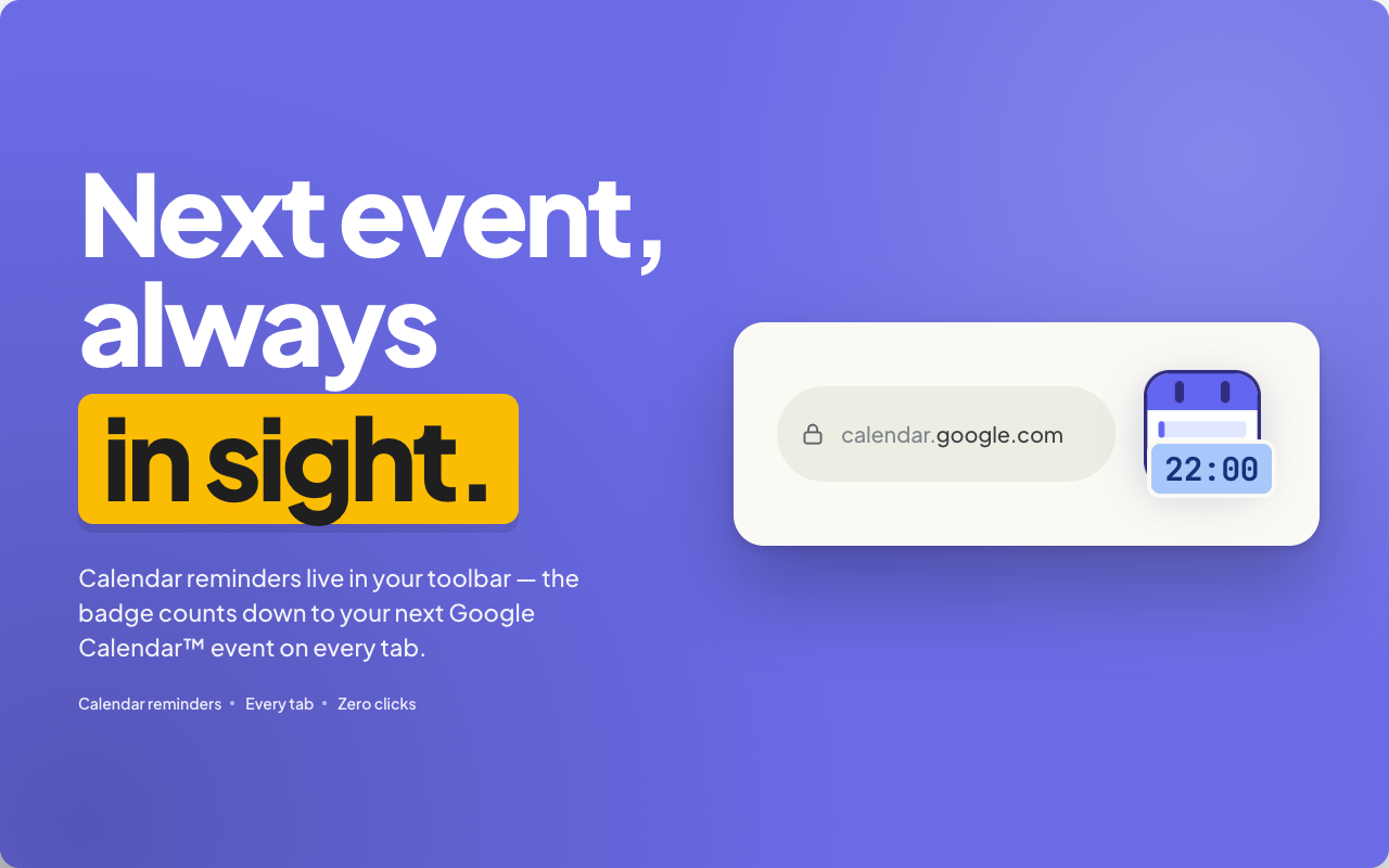适用于 Google Calendar™ 的日历扩展 - 截图 3