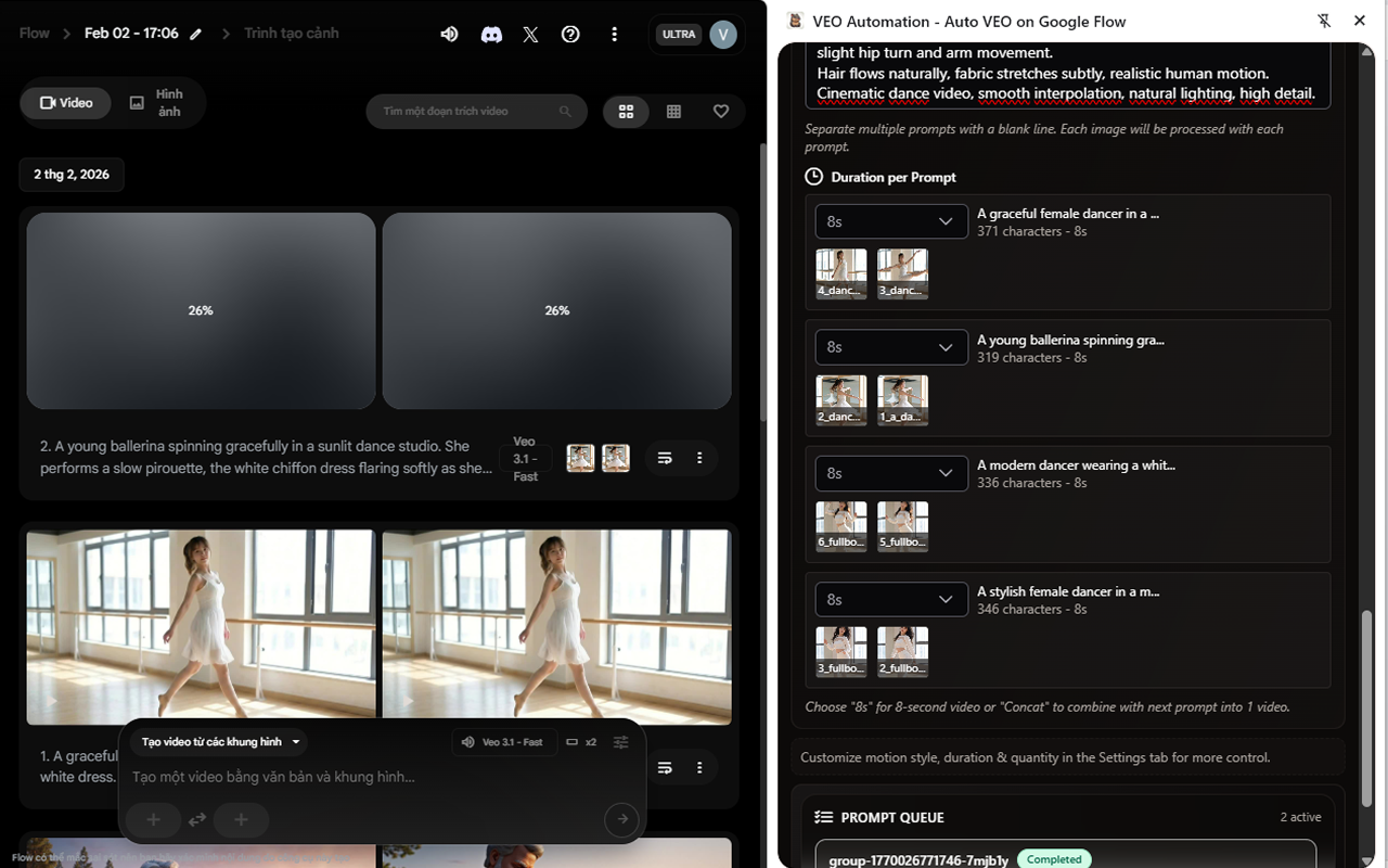 Flow Automation - Auto Flow on Google Flow - 截图 1
