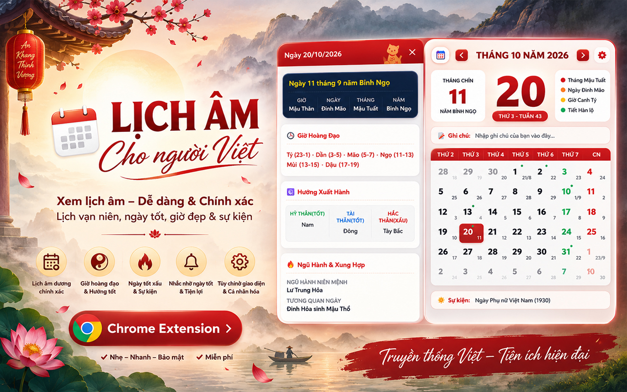 Âm Lịch Việt Nam - Lịch Vạn Niên Cho Người Việt - 截图 2