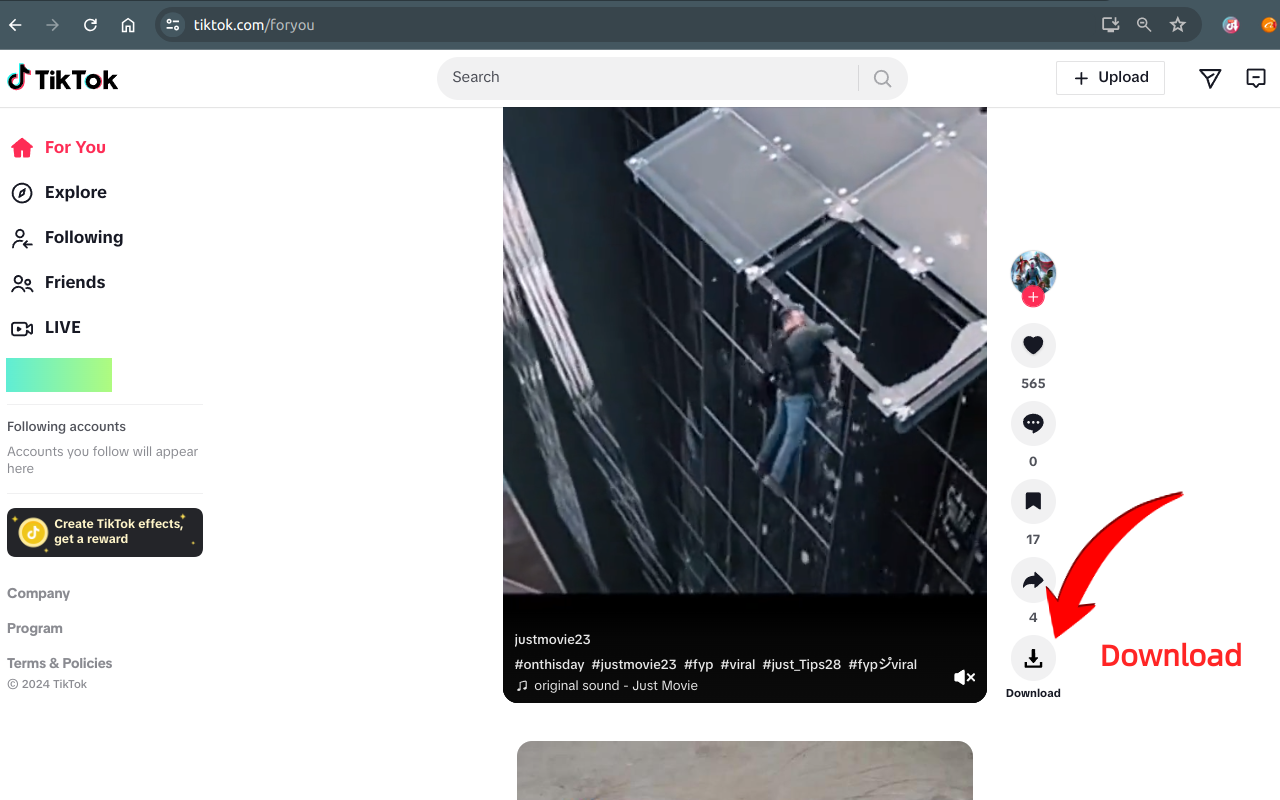 视频下载器 - 用于 TikTok - 截图 1