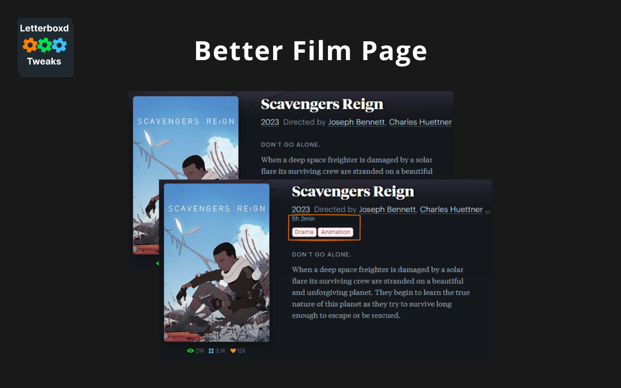 Letterboxd Tweaks - 截图 5