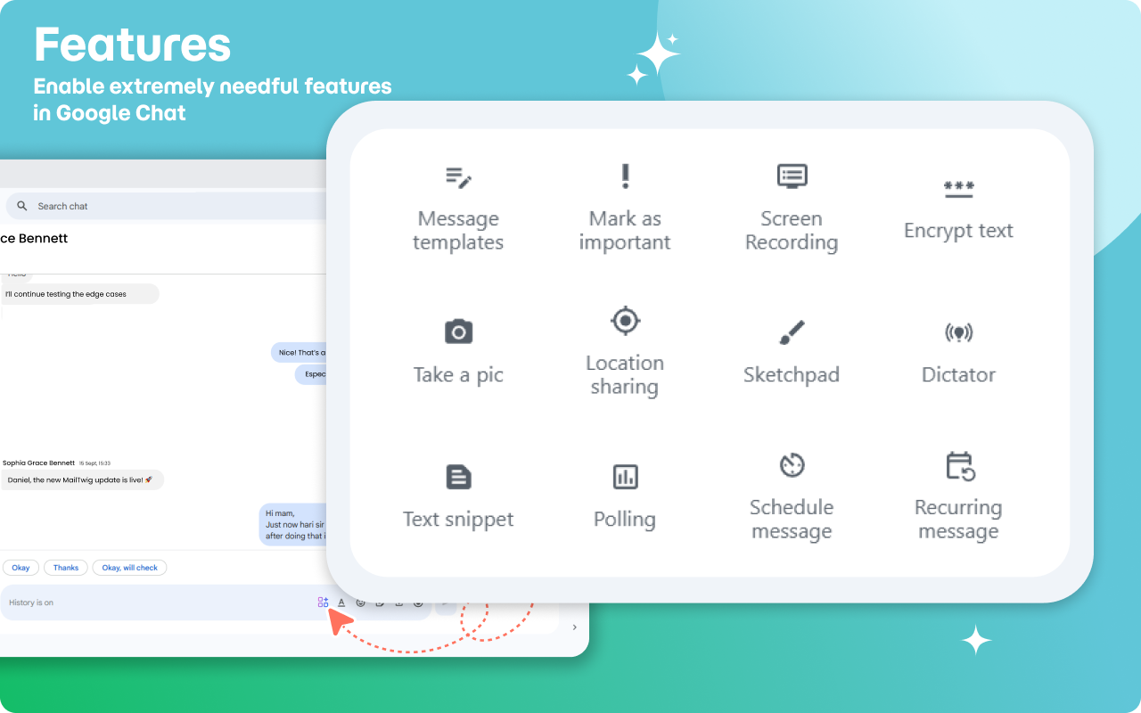 Chat Plus — All-in-One Productivity Suite for Google Chat™ - 截图 3