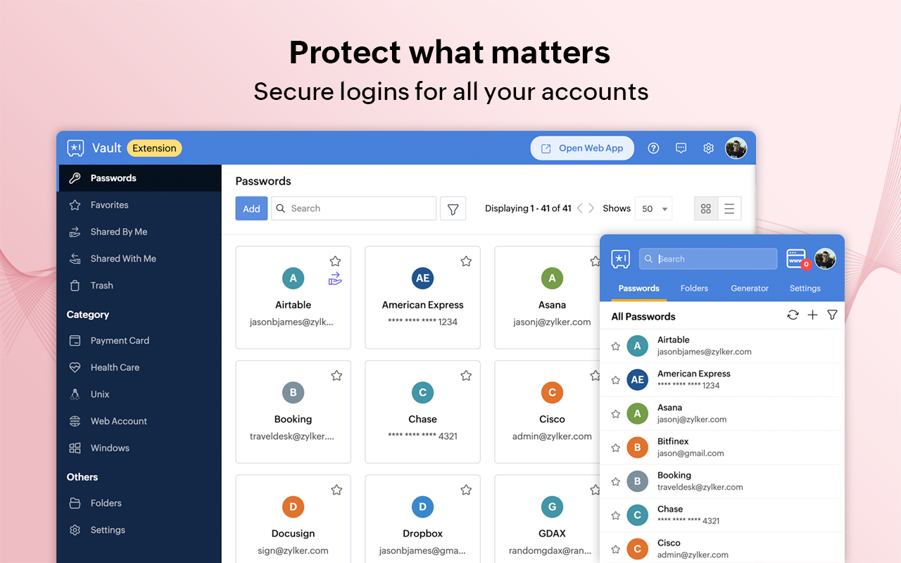 Zoho Vault - Password Manager - 截图 4