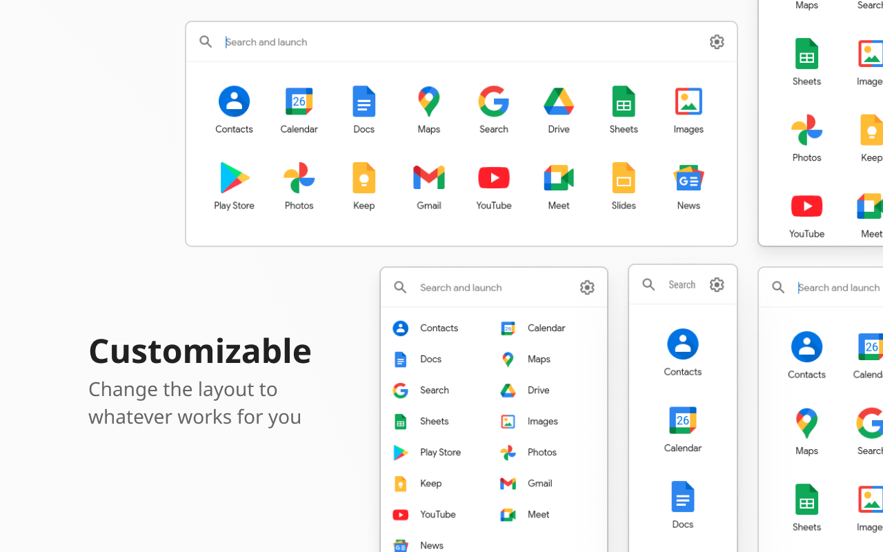 G App Launcher (Shortcuts for Google™) - 截图 3
