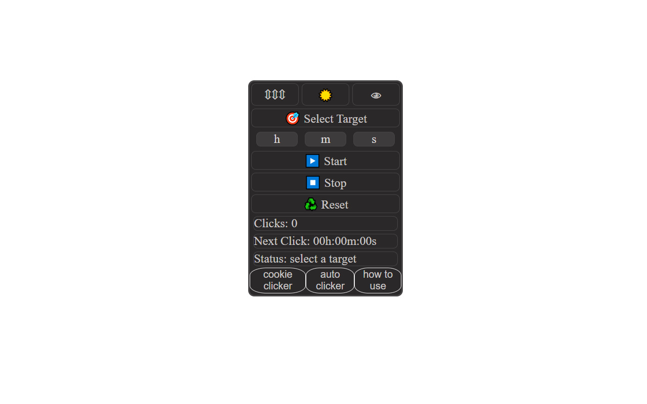 Safe Auto Clicker and Cookie Clicker — for Any Website - 截图 1